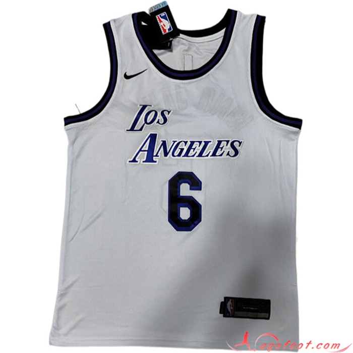 Maillot Los Angeles Lakers (KING JAMES #6) 2022/23 Blanc