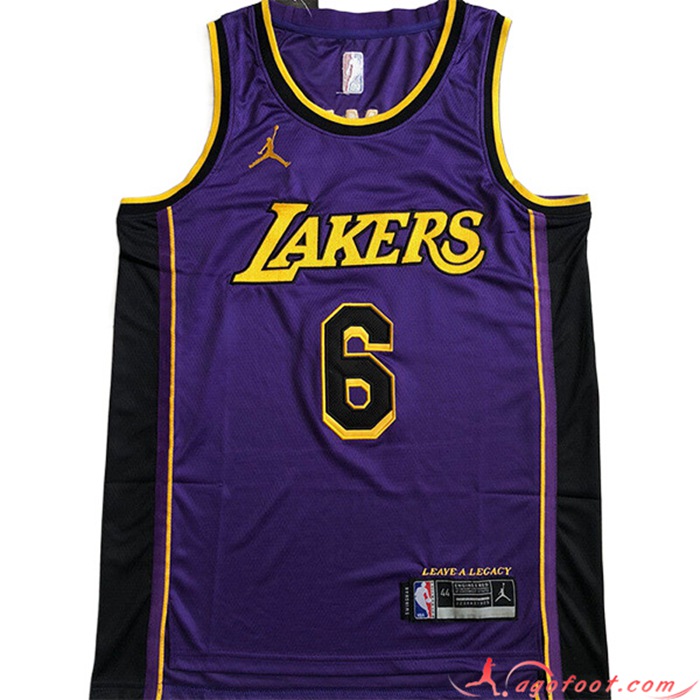 Maillot Los Angeles Lakers (JAMES #6) 2022/23 Pourpre
