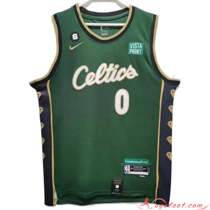 Maillot Boston Celtics (TATUM #0) 2022/23 Vert