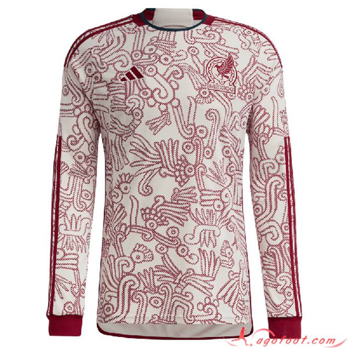 Nouveau Maillot Equipe Foot Mexique Exterieur Manches Longues 2022/2023