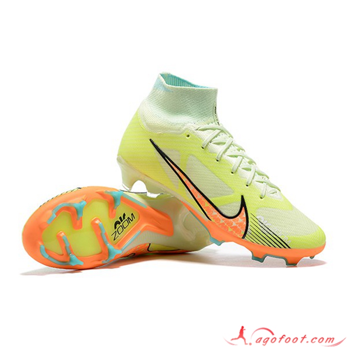 Nike Chaussures de Foot Air Zoom Mercurial Superfly IX Elite FG Vert