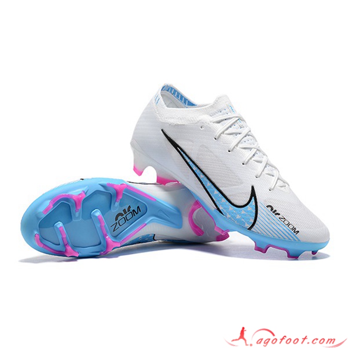 Nike Chaussures de Foot Air Zoom Mercurial Vapor XV Elite FG Blanc
