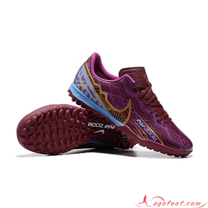 Nike Chaussures de Foot Air Zoom Mercurial Vapor- XV Academy TF Pourpre