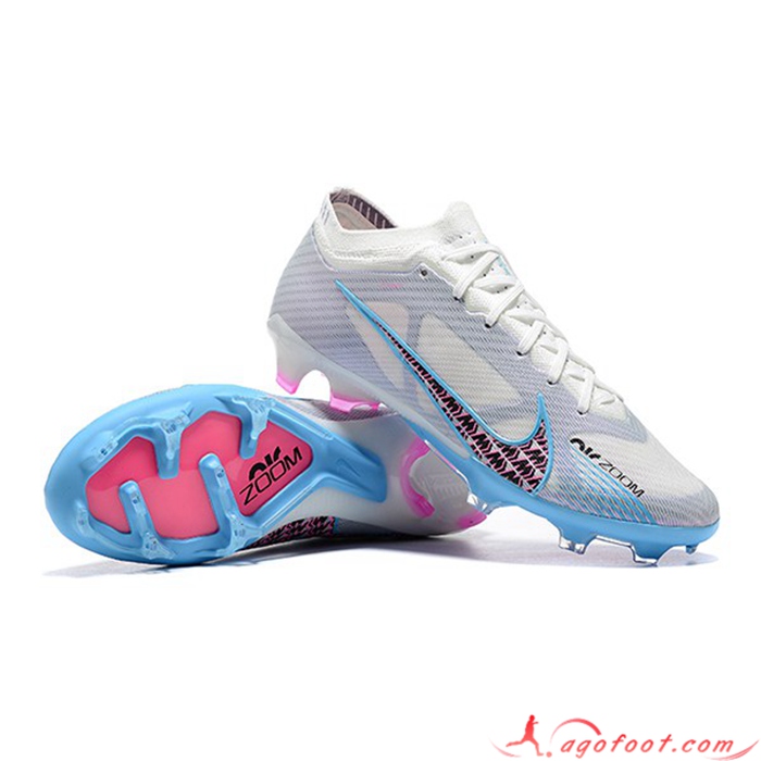 Nike Chaussures de Foot Air Zoom Mercurial Vapor XV Elite FG Blanc