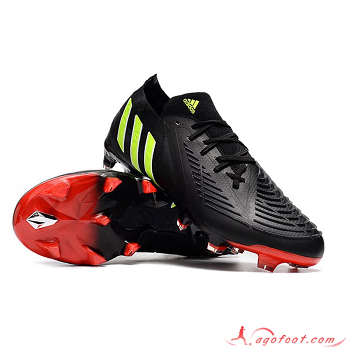 Adidas Chaussures de Foot Predator Edge Geometric.1 FG Noir