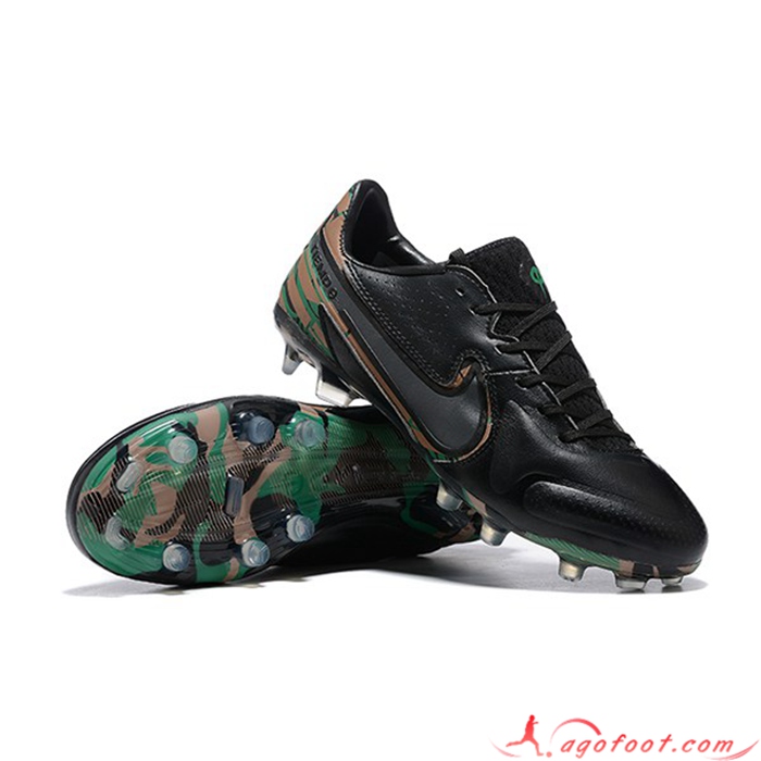 Nike Chaussures de Foot Tiempo Legend 9FG Noir