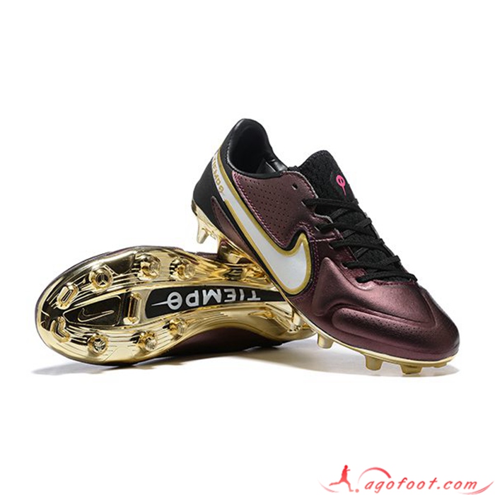 Nike Chaussures de Foot Tiempo Legend 9FG Brune