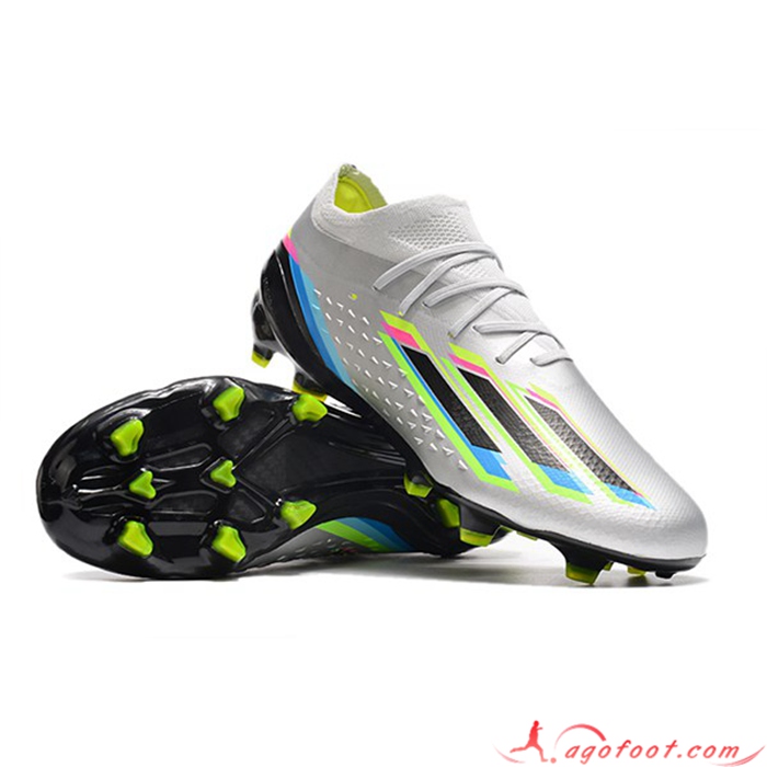 Adidas Chaussures de Foot X Speedportal .1 2022 World Cup Boots FG Gris Clair
