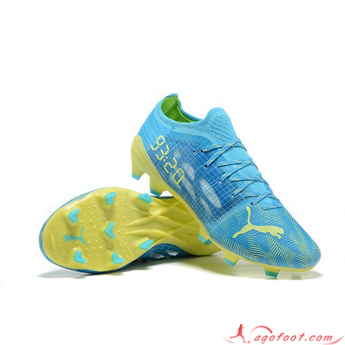 PUMA Chaussures de Foot Ultra 1.4 Instinct FG Bleu/Jaune
