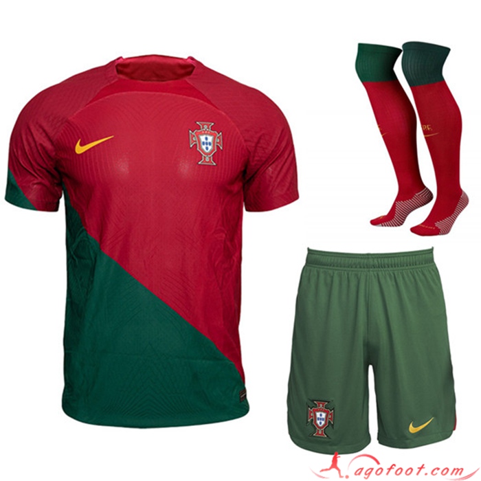 Ensemble Maillot Foot Portugal Domicile (Short + Chaussettes) 2022/2023