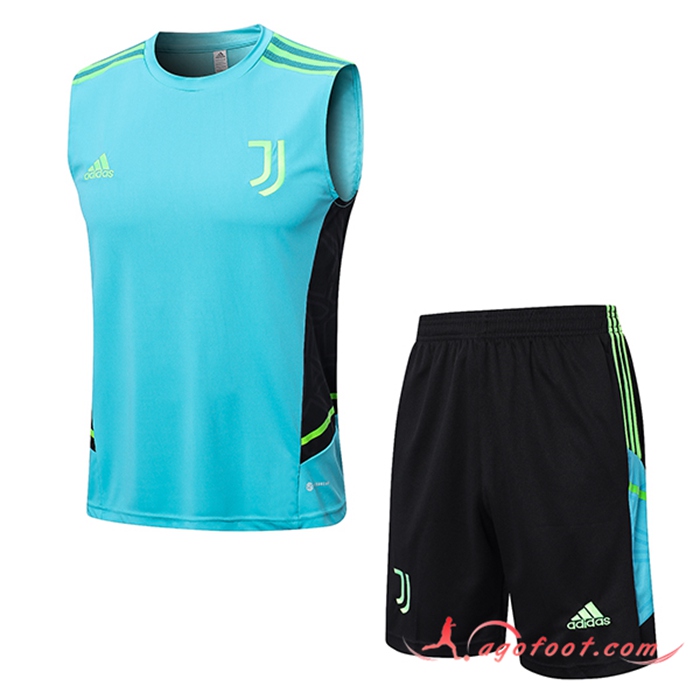 Ensemble Training T-Shirts + Shorts Juventus Vert 2022/2023