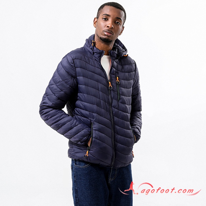 Doudoune A Capuche Mode Thermique Bleu Marine 2022