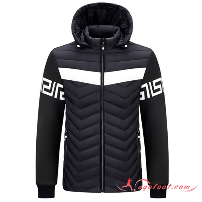 Nouvelle Doudoune A Capuche Mode Protection Froide Noir 2022