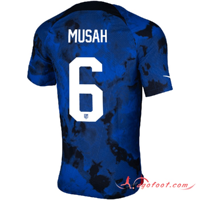 Maillot Equipe Foot Etats-Unis (MUSAH #6) 2022/2023 Exterieur