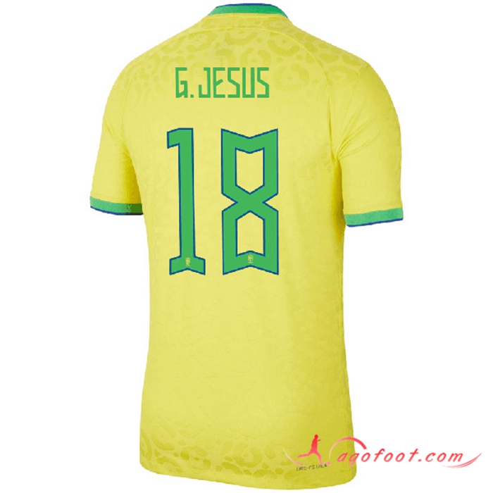 Acheter Un Maillot Equipe Foot Bresil (G.JESUS 18) 2022/2023 Domicile