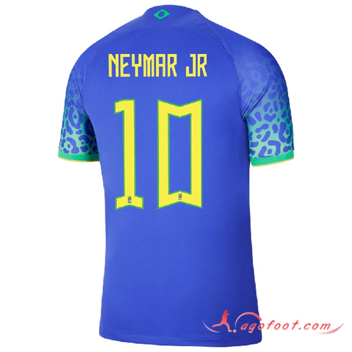 Maillot Equipe Foot Bresil (NEYMAR JR #10) 2022/2023 Exterieur