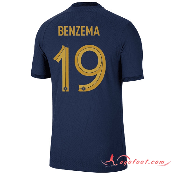 Maillot Equipe Foot France (BENZEMA #19) 2022/2023 Domicile