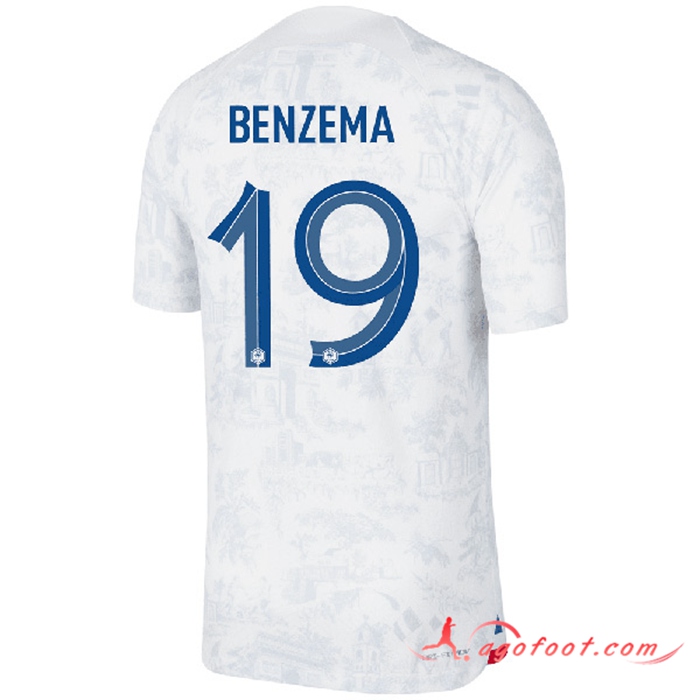 Maillot Equipe Foot France (BENZEMA #19) 2022/2023 Exterieur