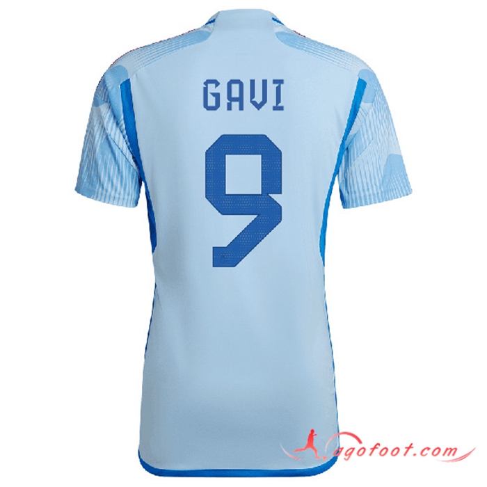 Maillot Equipe Foot Espagne (GAVI #9) 2022/2023 Exterieur