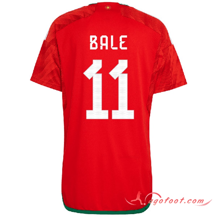 Maillot Equipe Foot Pays de Galles (BALE #11) 2022/2023 Domicile