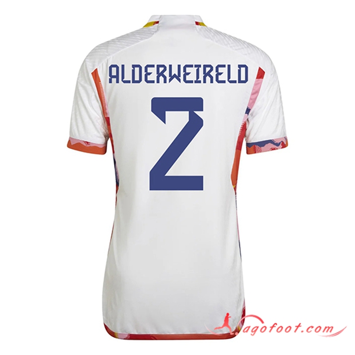 Maillot Equipe Foot Belgique (ALDERWEIRELD #2) 2022/2023 Exterieur