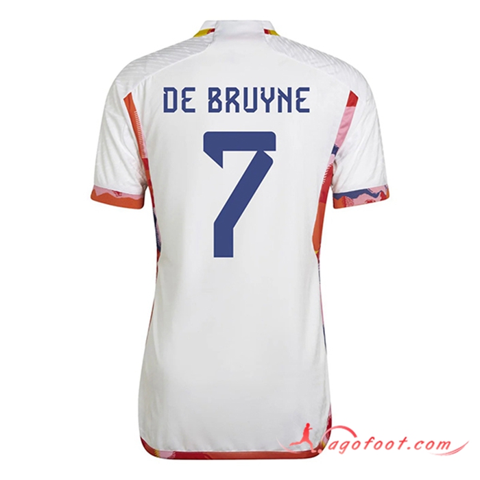 Maillot Equipe Foot Belgique (DE BRUYNE #7) 2022/2023 Exterieur