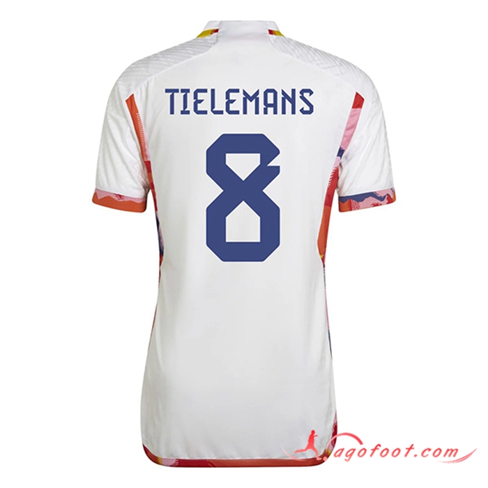Maillot Equipe Foot Belgique (TIELEMANS #8) 2022/2023 Exterieur