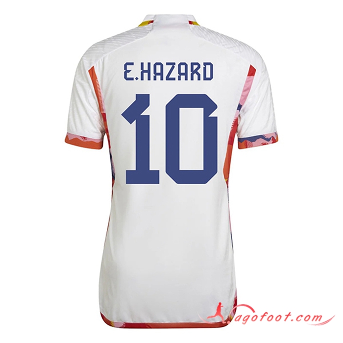Maillot Equipe Foot Belgique (E.HAZARD #10) 2022/2023 Exterieur