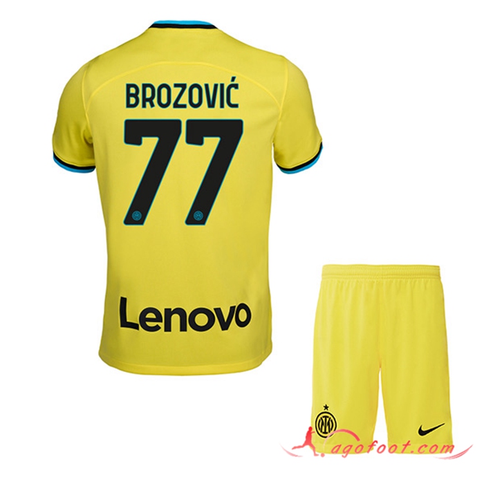 Maillot de Foot Inter Milan (BROZOVIĆ #77) Enfants Exterieur 2022/2023