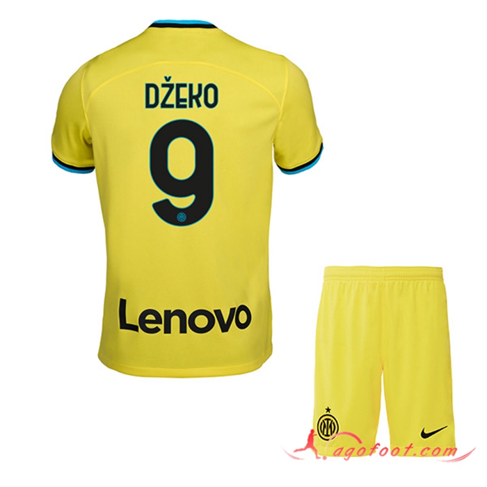 Maillot de Foot Inter Milan (DŽEKO #9) Enfants Exterieur 2022/2023