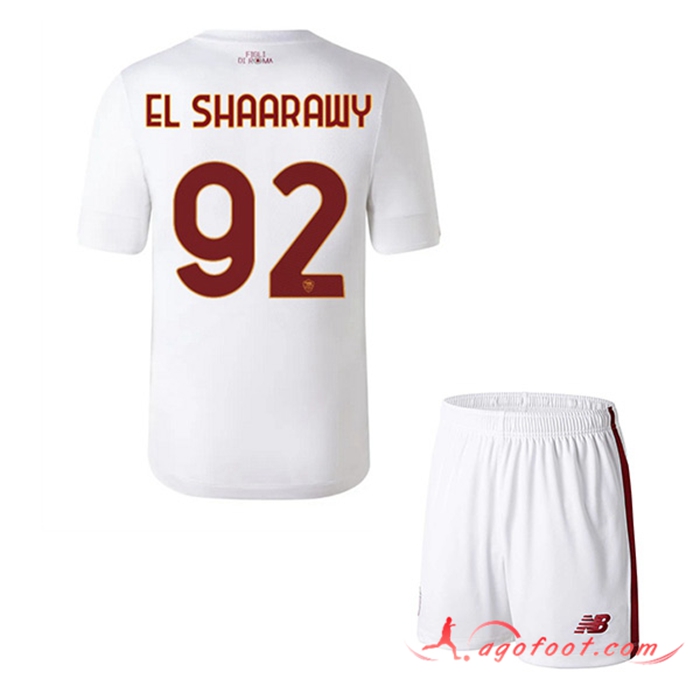 Maillot de Foot As Rome (EL SHAARAWY #92) Enfants Exterieur 2022/2023