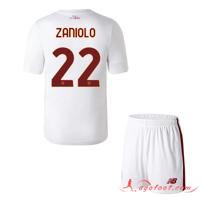 Maillot de Foot As Rome (ZANIOLO #22) Enfants Exterieur 2022/2023