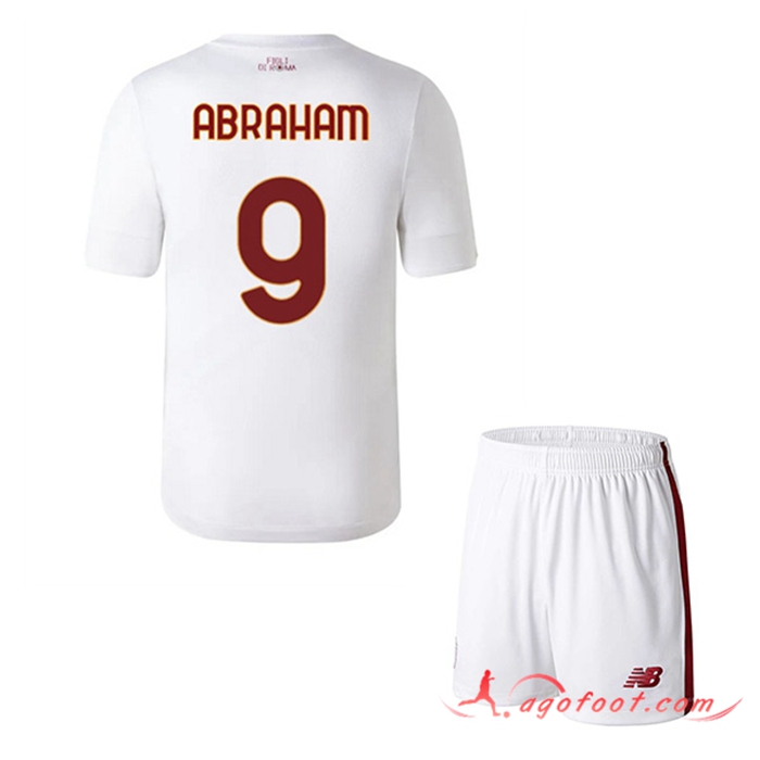 Maillot de Foot As Rome (ABRAHAM #9) Enfants Exterieur 2022/2023