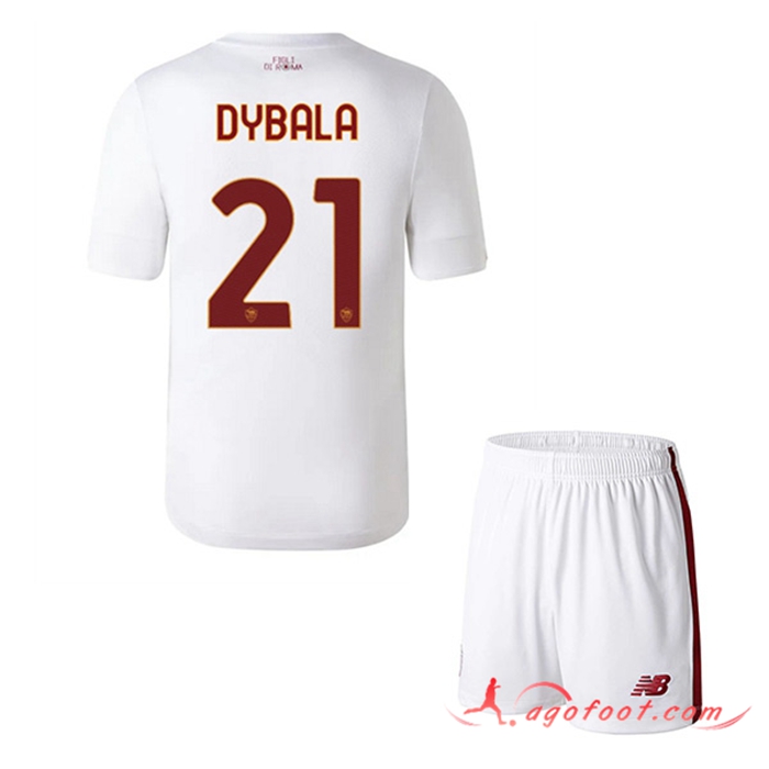 Maillot de Foot As Rome (DYBALA #21) Enfants Exterieur 2022/2023