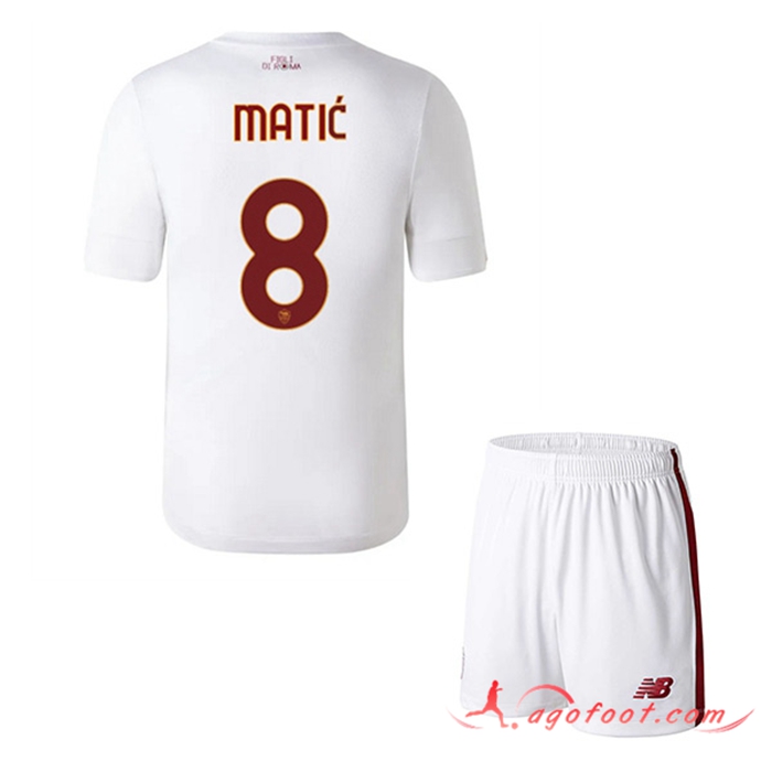 Maillot de Foot As Rome (MATIĆ #8) Enfants Exterieur 2022/2023