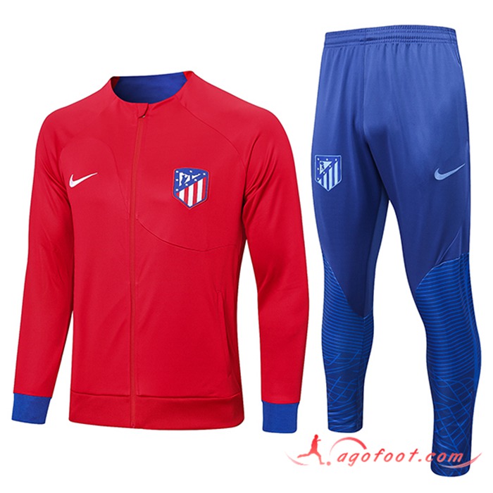Ensemble Survetement de Foot - Veste Atletico Madrid Rouge 2022/2023