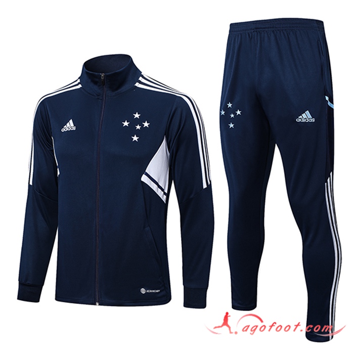 Ensemble Survetement de Foot - Veste Cruzeiro EC Bleu Marine 2022/2023