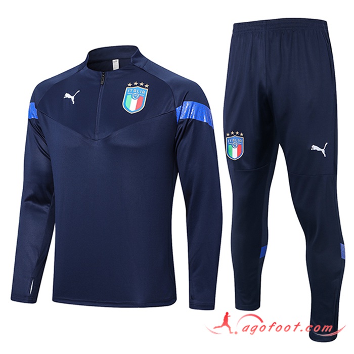 Ensemble Survetement de Foot Italie Bleu Marine 2022/2023