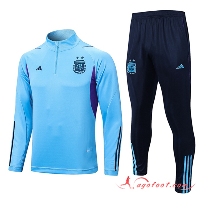 Ensemble Survetement de Foot Argentin Bleu Clair 2022/2023