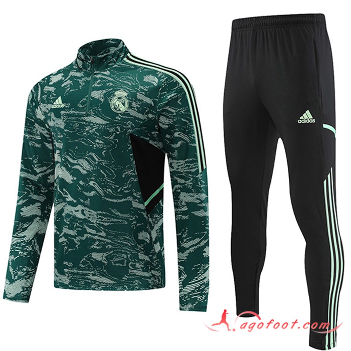 Ensemble Survetement de Foot Real Madrid Couleur Camouflage 2022/2023