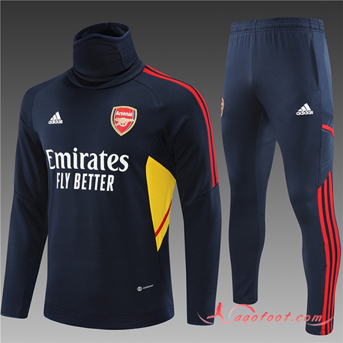 Ensemble Survetement de Foot Arsenal Enfant Bleu Marine 2022/2023