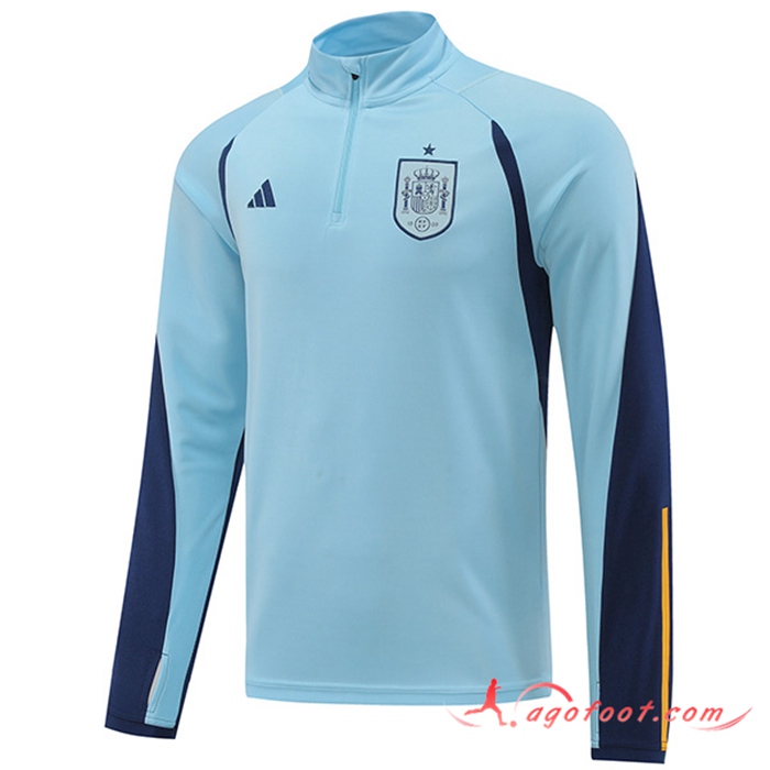 Sweatshirt Training Espagne Bleu Clair 2022/2023