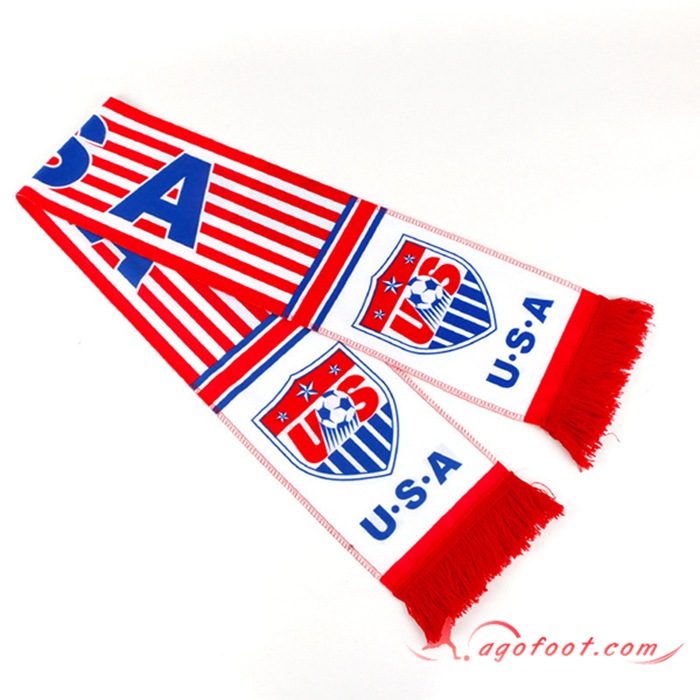 Nouveau Echarpes Coupe Du Monde 2022 Etats-Unis Rouge/Blanc/Bleu