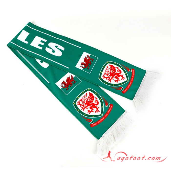 Nouveau Echarpes Coupe Du Monde 2022 Pays de Galles Vert