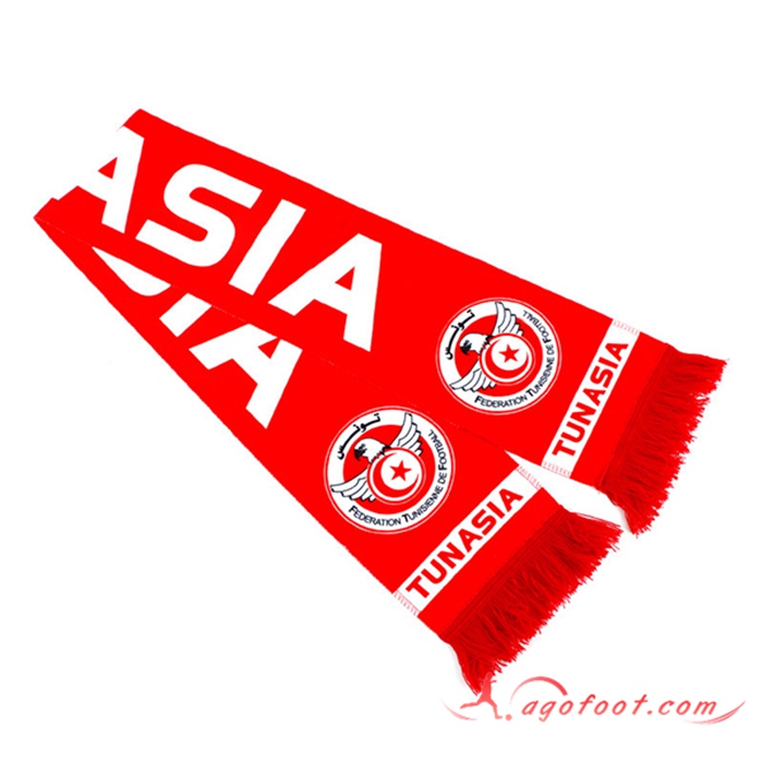 Nouveau Echarpes Coupe Du Monde 2022 Tunisie Rouge/Blanc