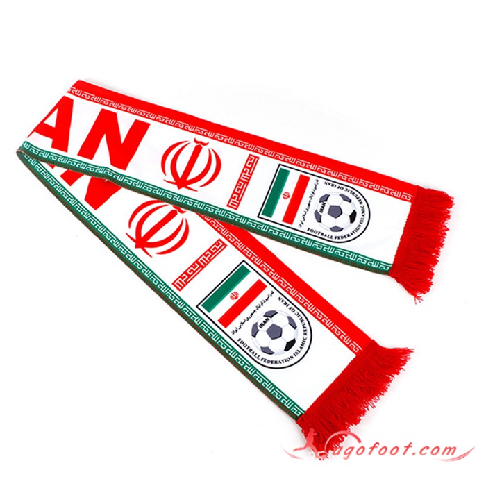 Nouveau Echarpes Coupe Du Monde 2022 L'Iran Blanc/Rouge/Vert