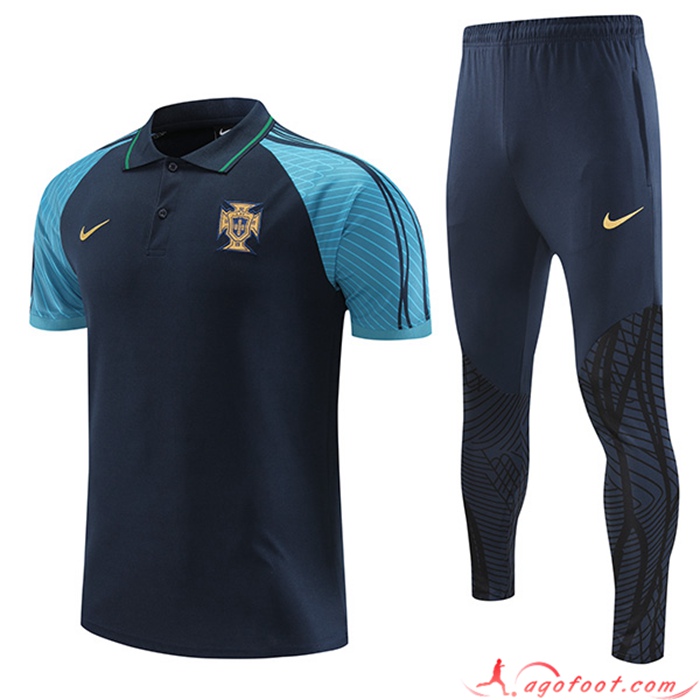 Ensemble Polo Foot Portugal Bleu Marine 2022/2023