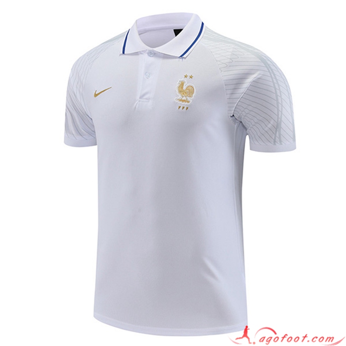Polo Foot France Blanc 2022/2023 -02