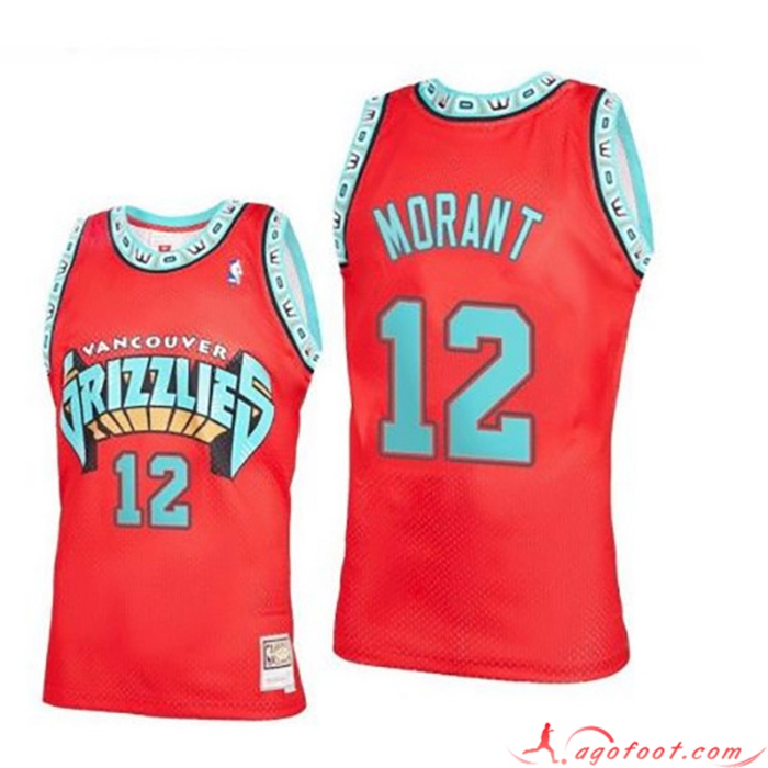Maillot Memphis Grizzlies(MORANT #12) 2022/23 Rouge