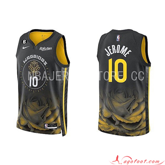 Maillot Golden State Warriors(JEROME #10) 2022/23 Noir/Jaune